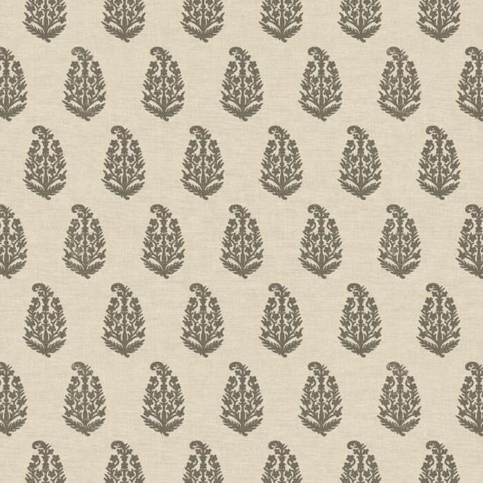 Indira Charcoal Fabric by The Pure Edit