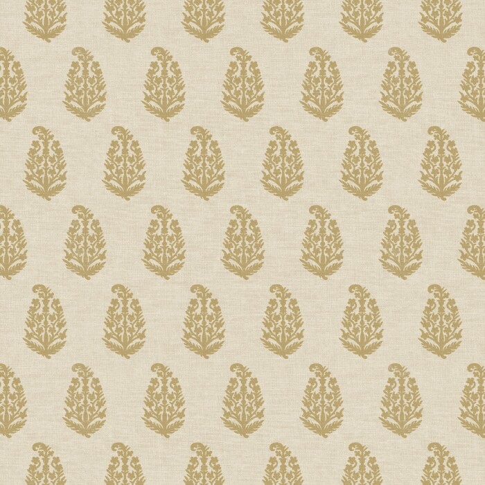 Indira Ochre Fabric by The Pure Edit