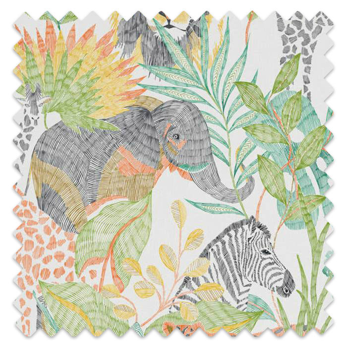 Swatch of Into The Wild Mandarin/Gecko/Pineapple