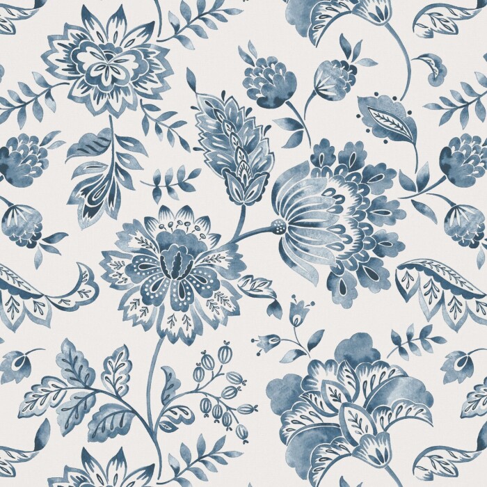 Kamila Indigo Fabric by The Pure Edit