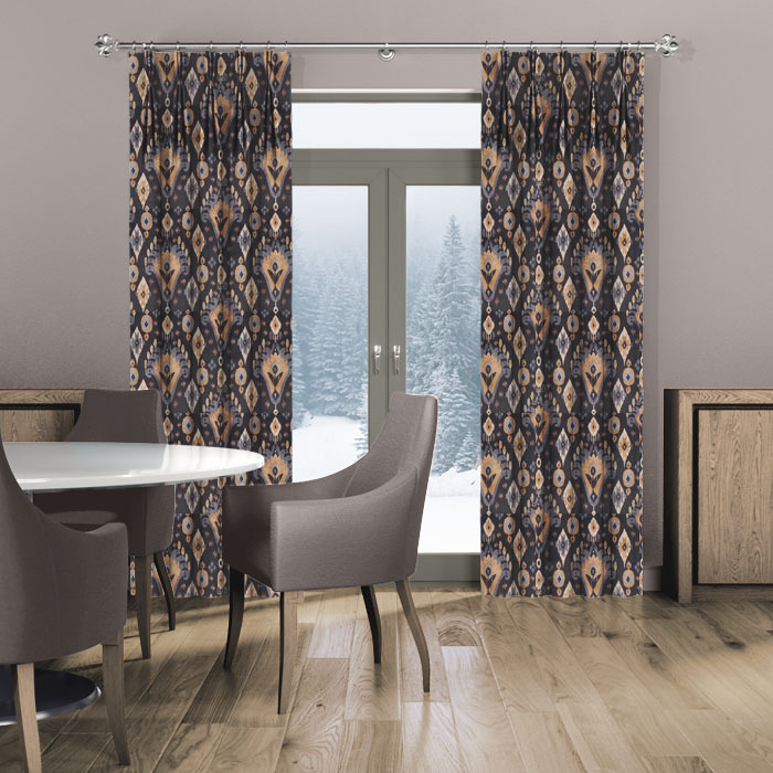 Curtains in Kasbah Anthracite