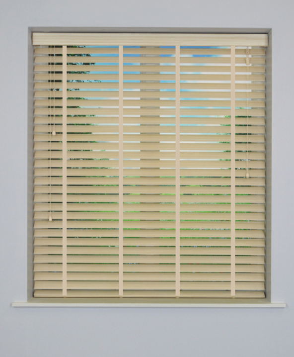 Limestone Inspirewood Venetian Blind with Cream Tape