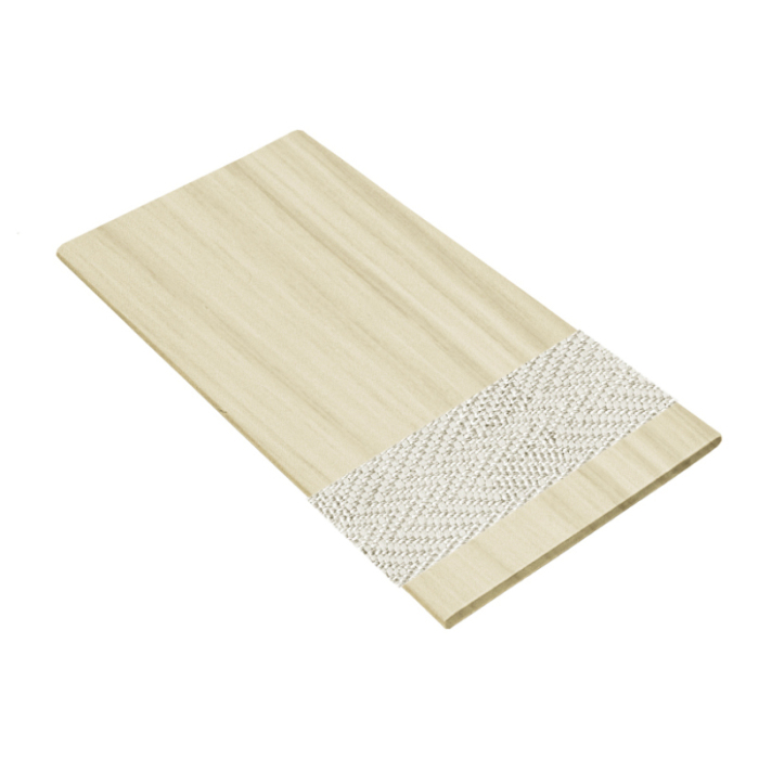Limestone Inspirewood Venetian Blind with White Tape Swatch
