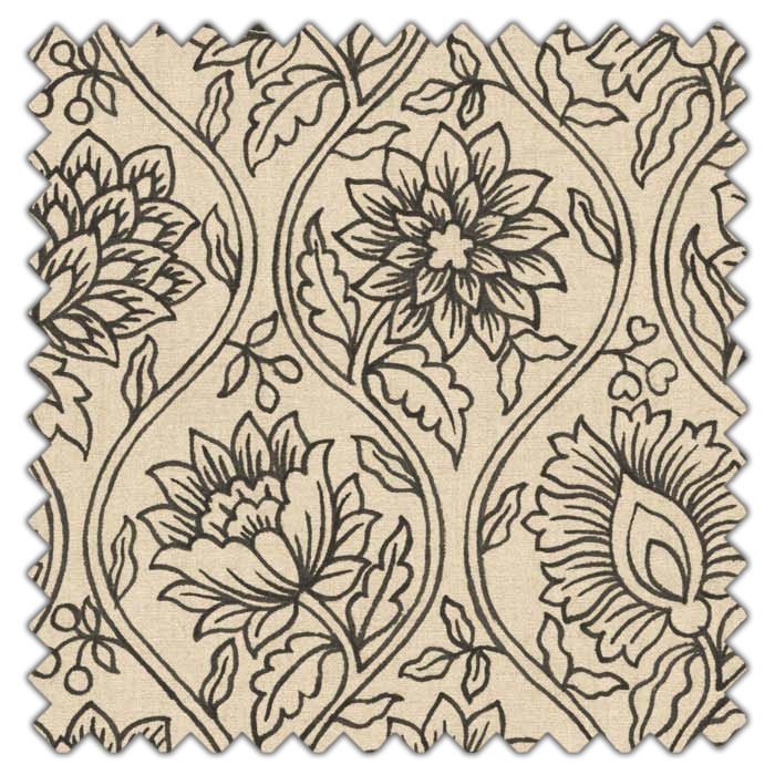 Swatch of Lotus Charcoal