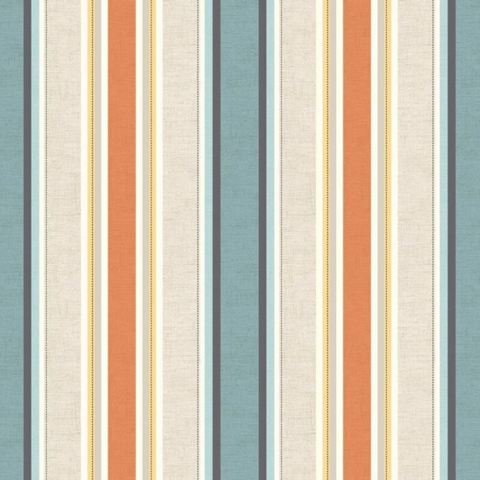 Luella Teal/Spice Roller Blind