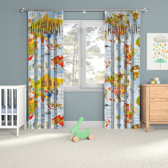 Adventure Rainbow Curtains for Kids