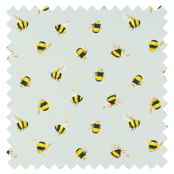 Made To Measure Curtains Bees Duckegg Swatch