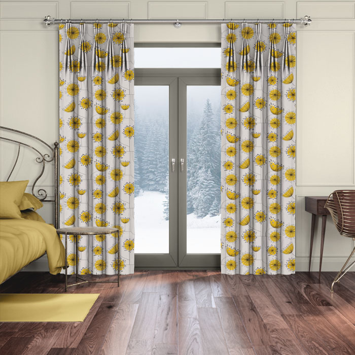 Curtains Dandelion Mobile Sunflower Yellow