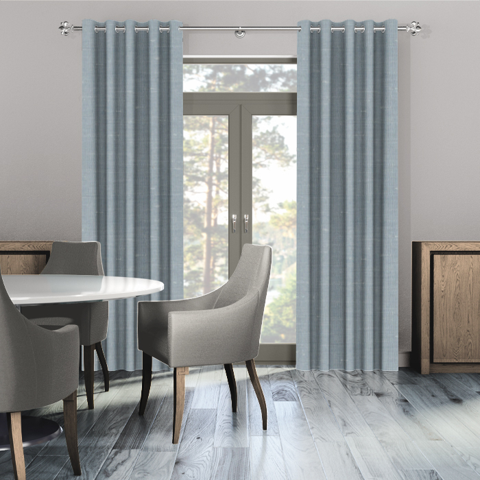 Made To Measure Curtains Dupion Faux Silk Smoke