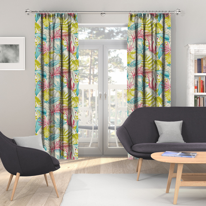  Made To Measure Curtains Maldives Begonia