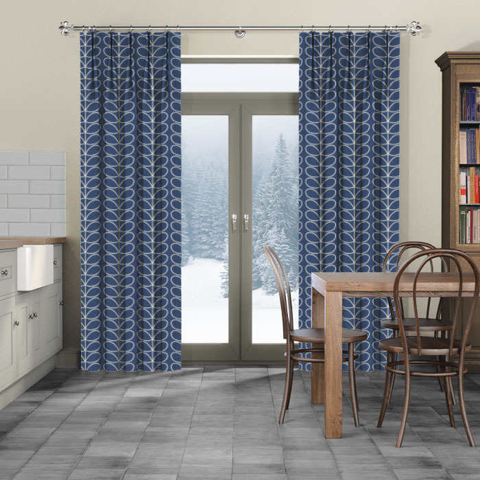 Curtains Orla Kiely Linear Stem Deep Whale