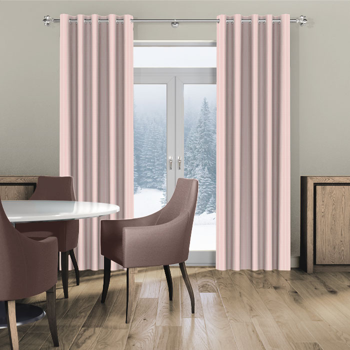 Pencil Stripe Bloom Curtains