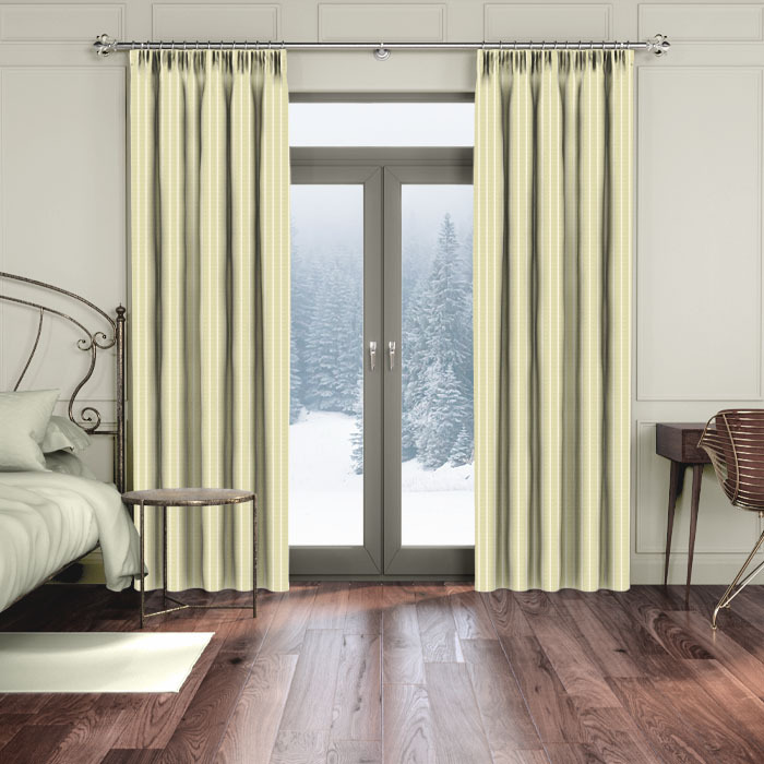 Pencil Stripe Willow Curtains