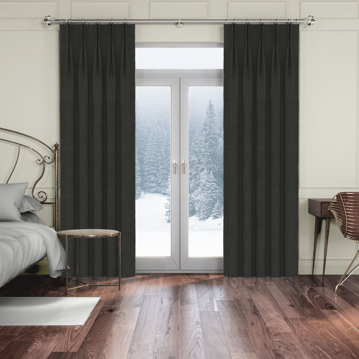 Renzo Ebony Curtains