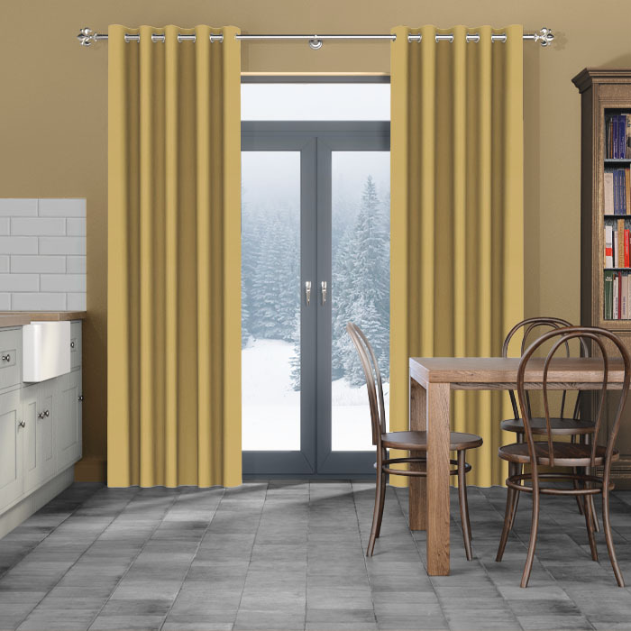 Renzo Ochre Curtains