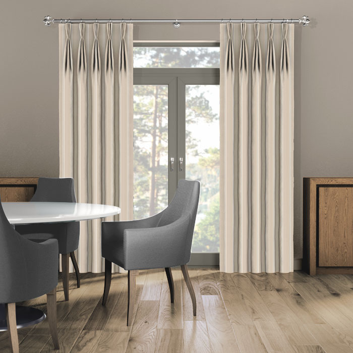 Rowing Stripe Oatmeal Curtains