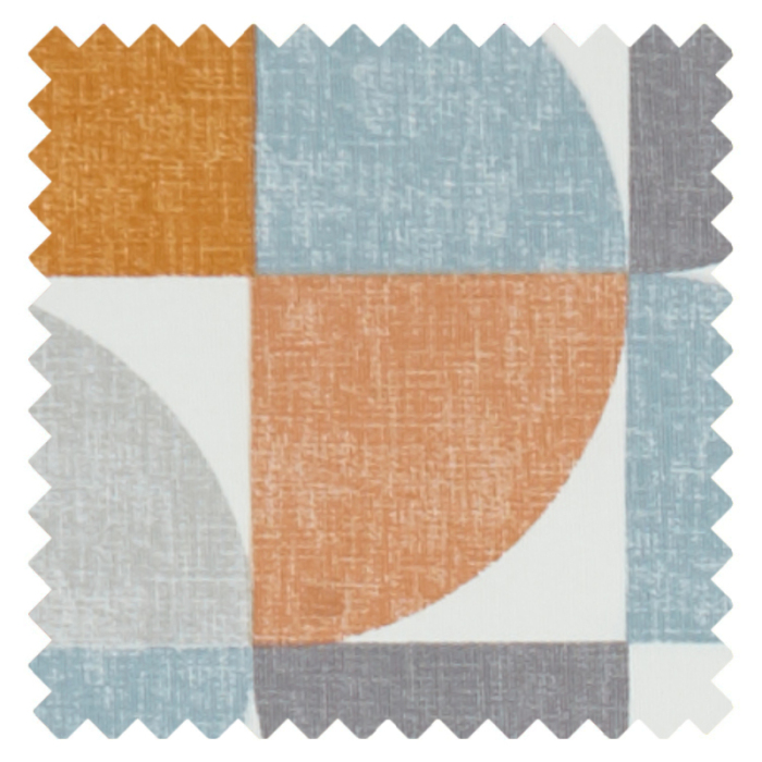 Made To Measure Curtains Spiral Tangerine Swatch