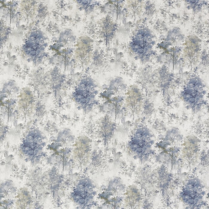 Made To Measure Curtains Woodland Saxon Blue