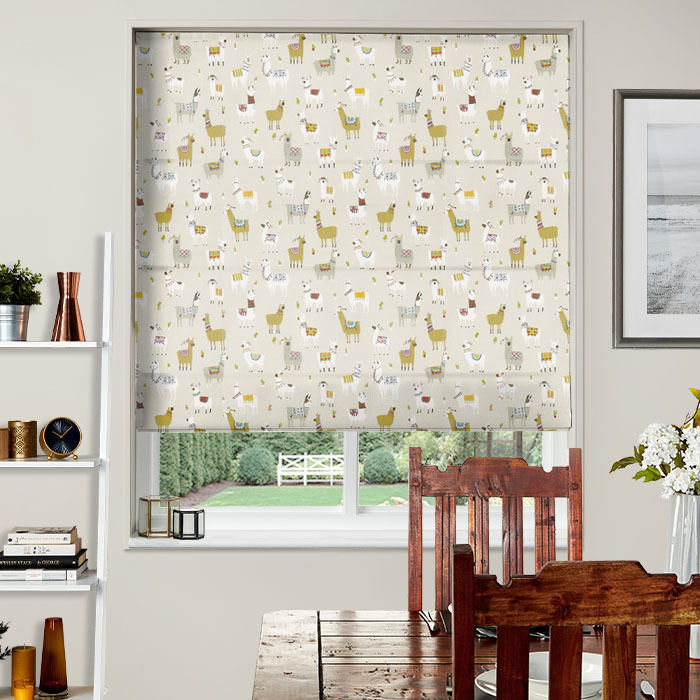 Alpaca Canvas Roman Blind