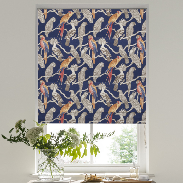 Roman Blind in Aviary Marine