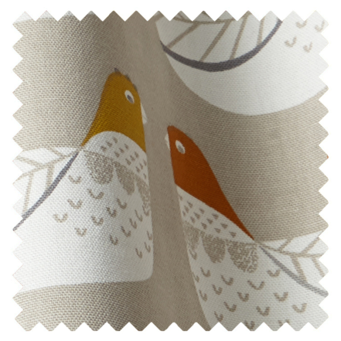 Made To Measure Roman Blinds Cluck Cluck Tangerine Swatch 1