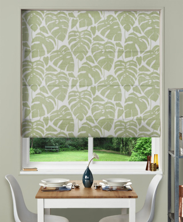 Made To Measure Roman Blind Guatemala Olive