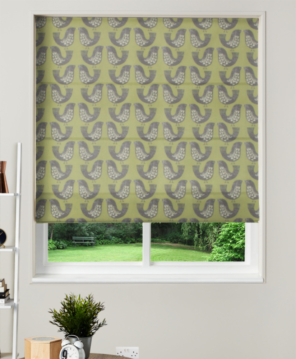 Made To Measure Roman Blind iLiv Scandi Birds Kiwi