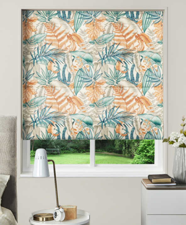 Made To Measure Roman Blind Maldives Lagoon