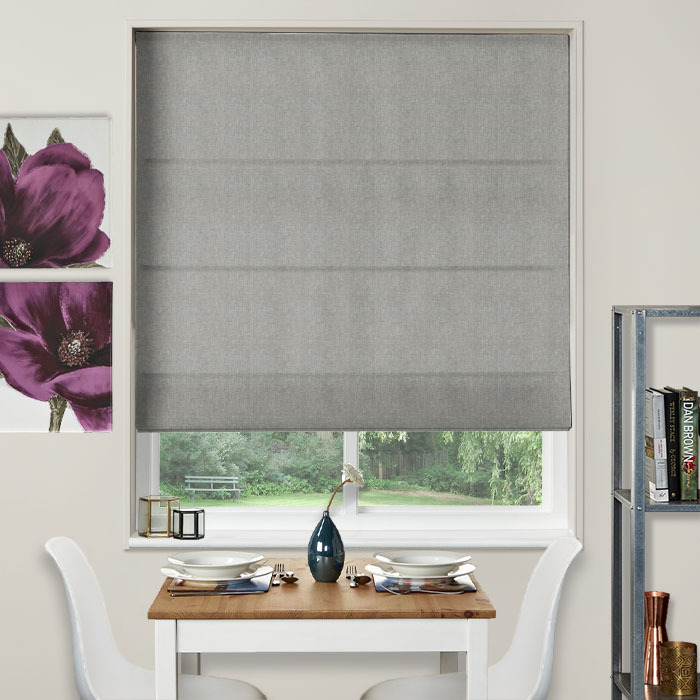 Roman Blind in Oslo Chrome