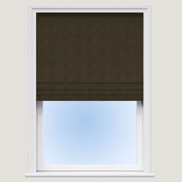 Made To Measure Roman Blind Oslo Walnut