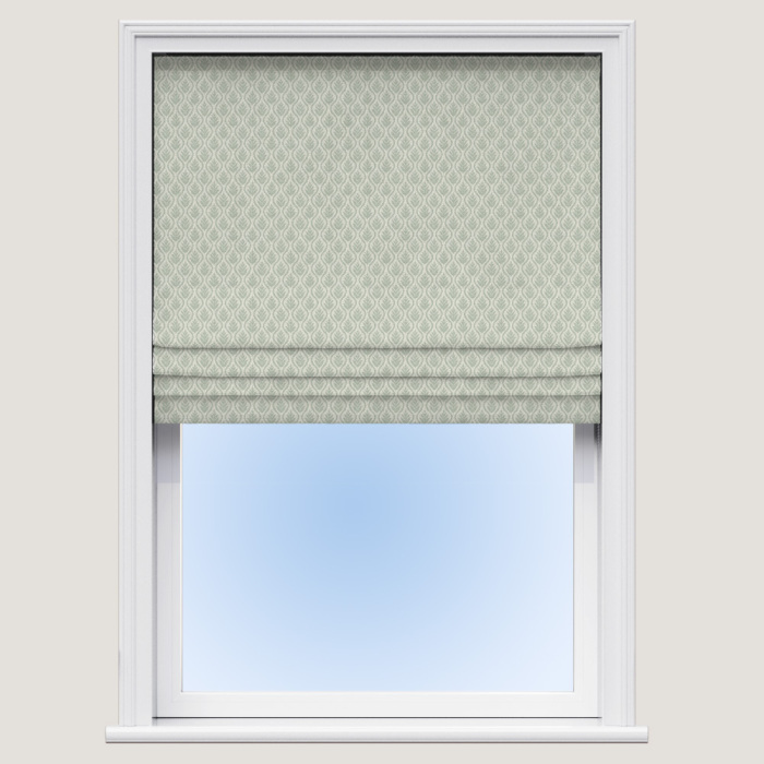 Made To Measure Roman Blind Plantation Eau De Nil