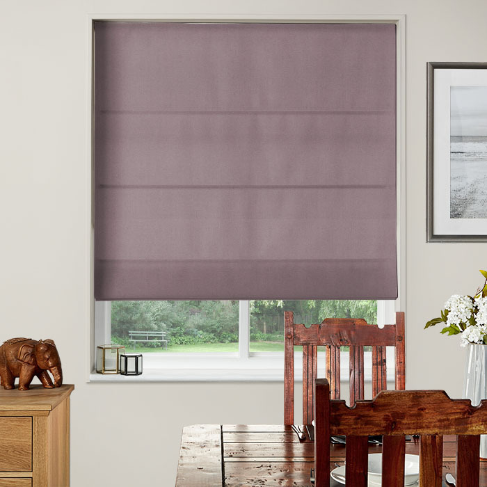 Renzo Heather Roman Blinds