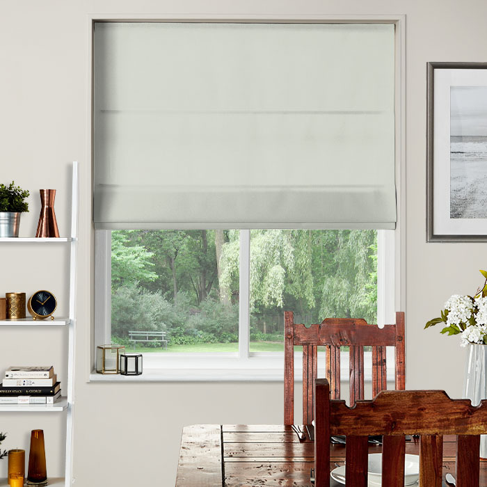 Renzo Silver Roman Blinds