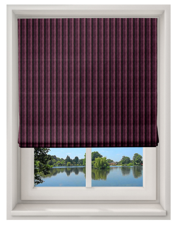 Made To Measure Roman Blind Rhythm Damson