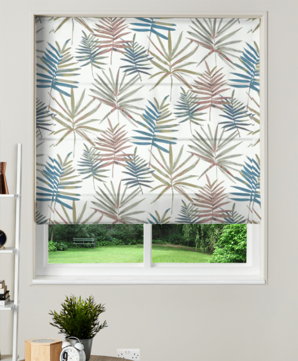 Made To Measure Roman Blind Topanga Flamingo