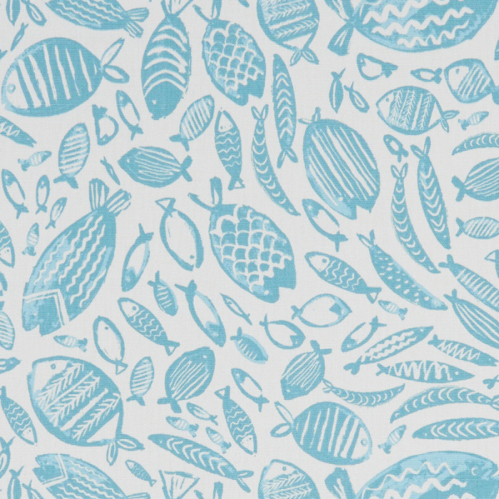 Made To Measure Roman Blind Trawler Aqua