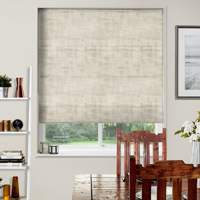 Roman Blind in Alessia Velvet Stone