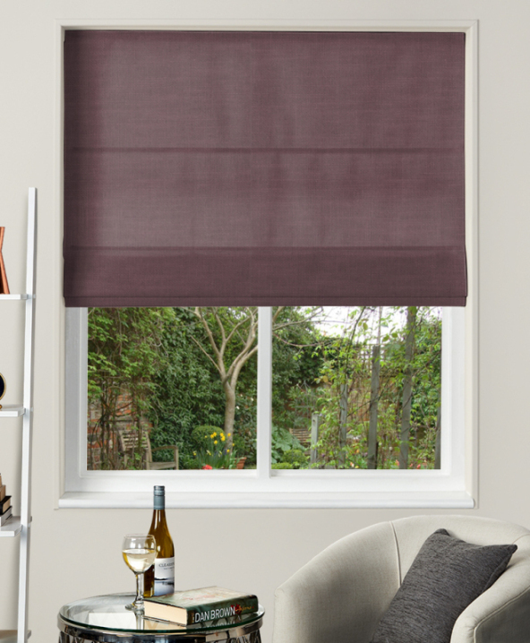 Made To Measure Roman Blinds Amalfi Grape