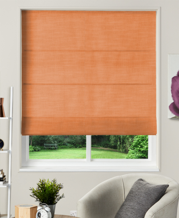 Made To Measure Roman Blinds Amalfi Pumpkin