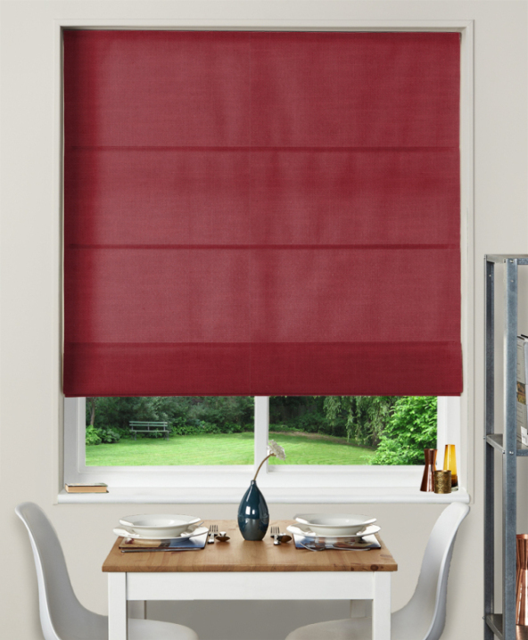 Made To Measure Roman Blinds Amalfi Rouge