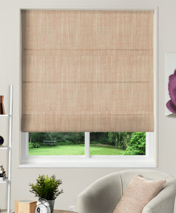Made To Measure Roman Blinds Biarritz Coral