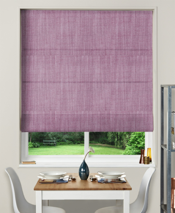 Made To Measure Roman Blinds Biarritz Lilac