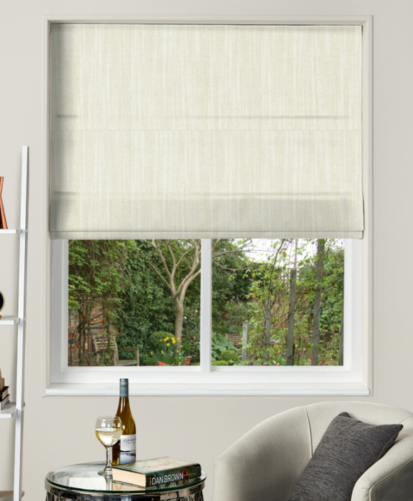 Made To Measure Roman Blinds Biarritz Oyster