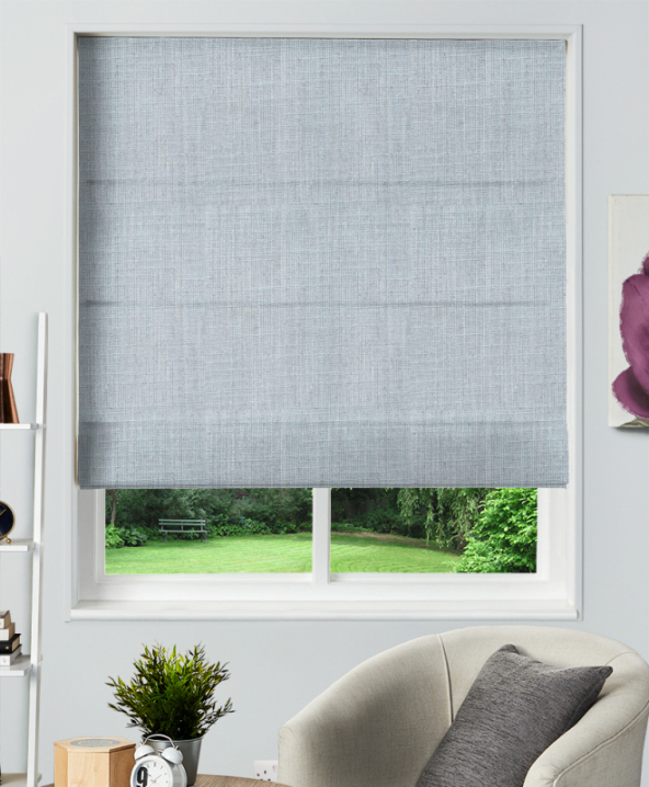 Made To Measure Roman Blinds Biarritz Sky
