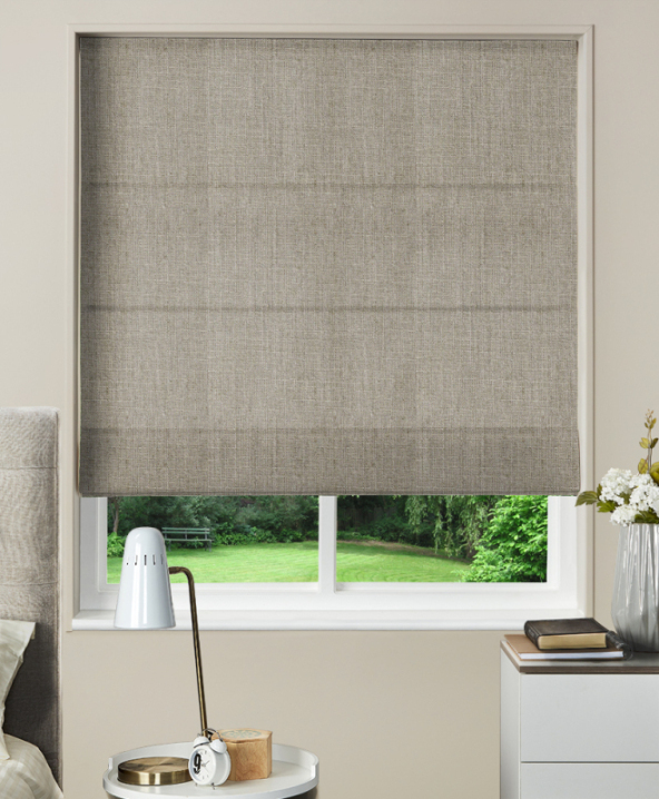 Made To Measure Roman Blinds Biarritz Truffle