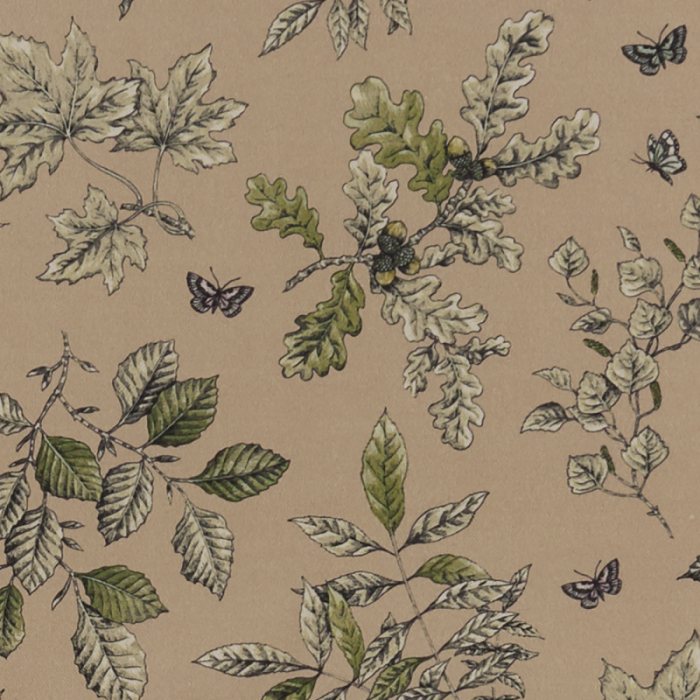 Made To Measure Roman Blinds Hortus Charcoal/Ochre