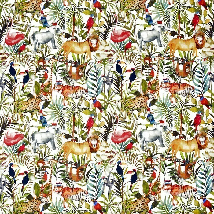 Made To Measure Roman Blinds King Of The Jungle Safari Swatch
