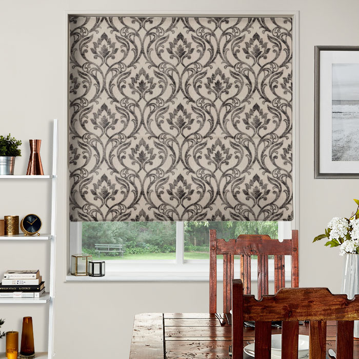 Roman Blind in Leyburn Charcoal