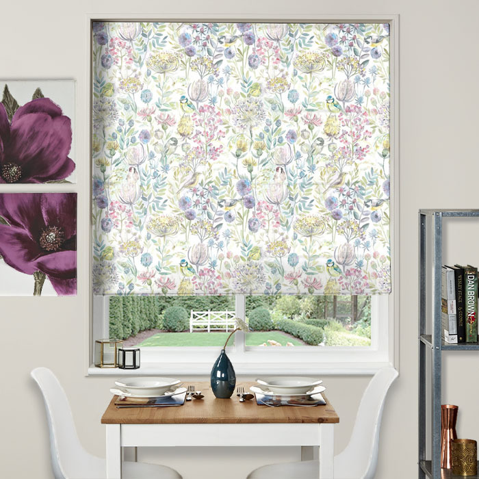 Morning Chorus Cream Roman Blind