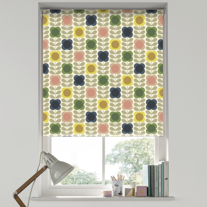 Summer Flower Stem Multi Blackout Roller Blind